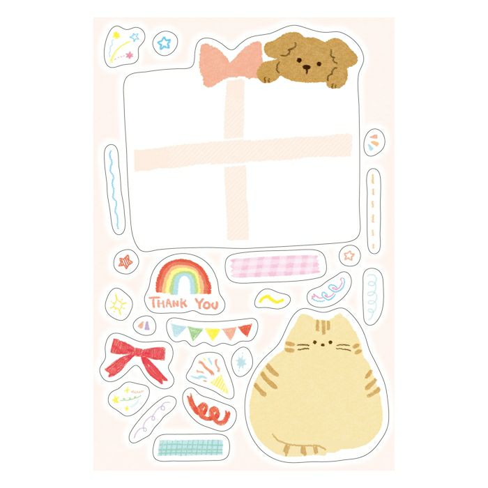 Pastel Message Seal Sticker Sheets by Furukawa Shiko