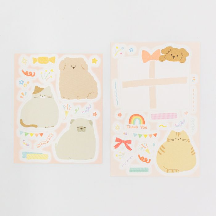 Pastel Message Seal Sticker Sheets by Furukawa Shiko