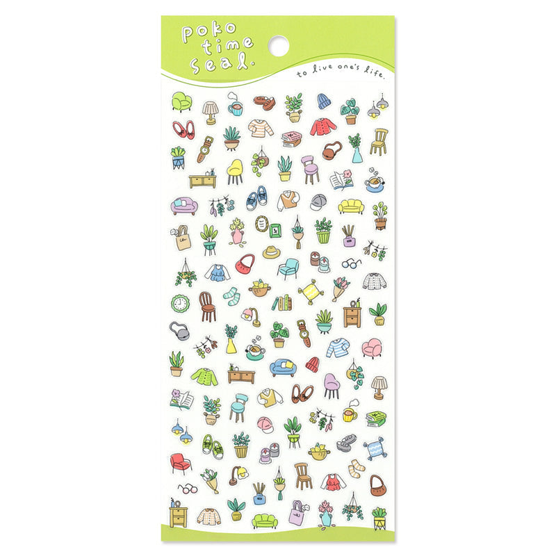 Poko Time Room PET Sticker Sheet by Mind Wave