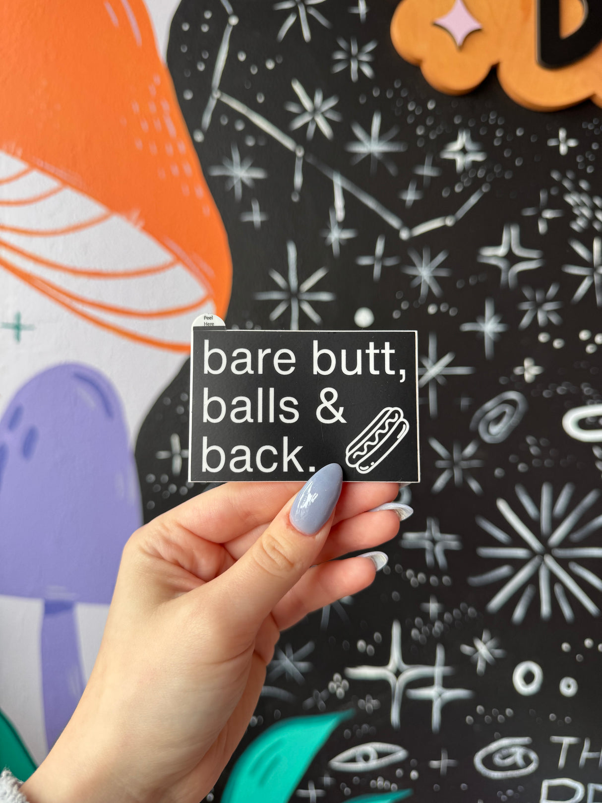 Bare Butt Balls & Back ITYSL Sticker