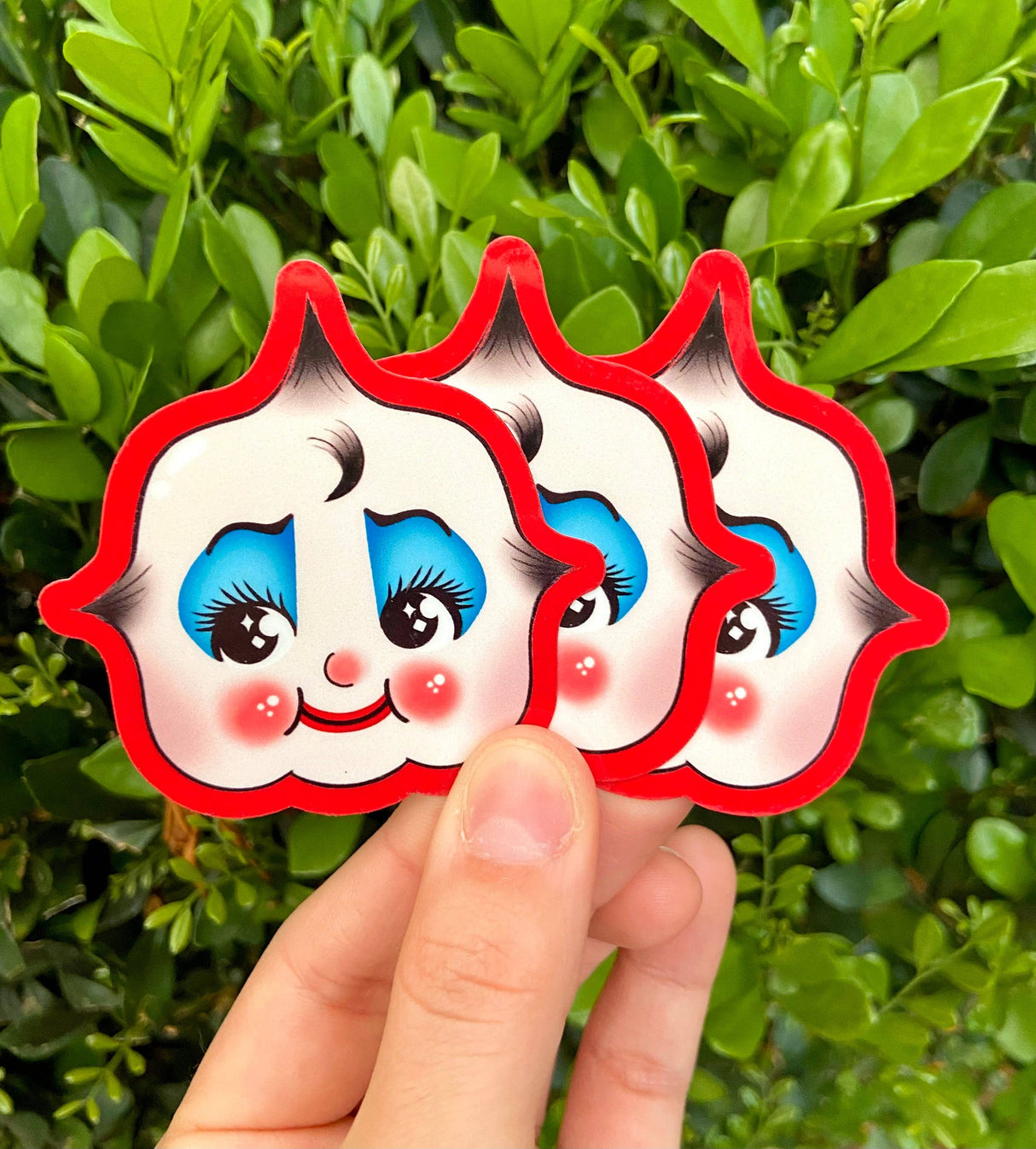 Costumed Kewpie Doll Halloween Sticker