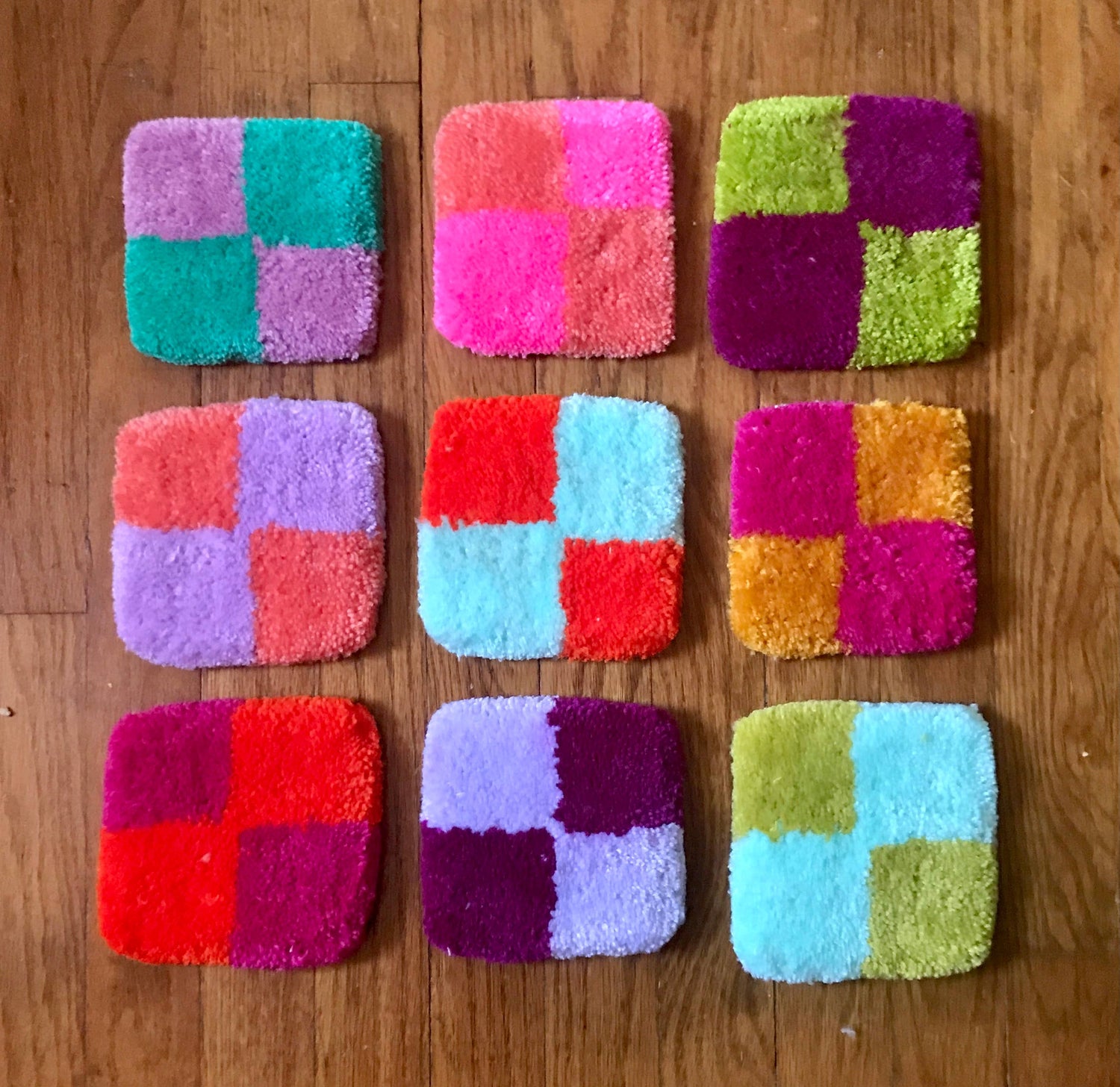 Checkerboard Mug Rug Coaster