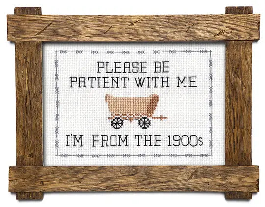 Please Be Patient With Me Cross Stitch Kit