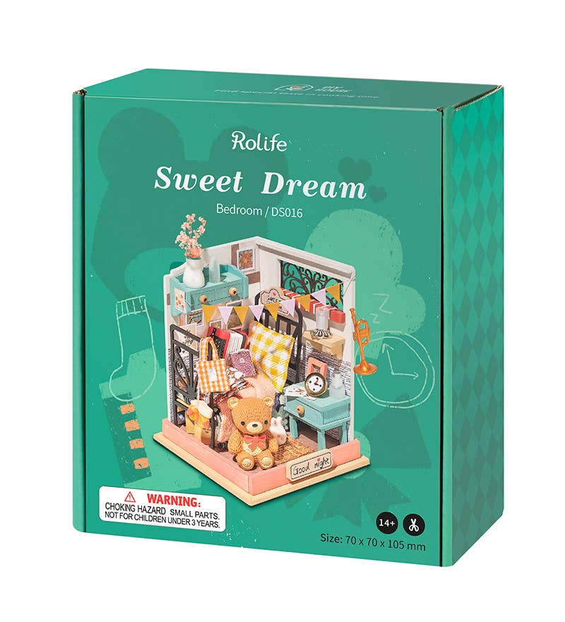 Rolife 3D DIY Wooden Puzzle House Kits Bedroom Model DS016