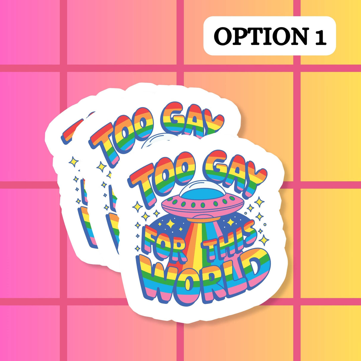 Gay LGBTQIA+ LGBT Funny Pride Waterproof Vinyl Sticker