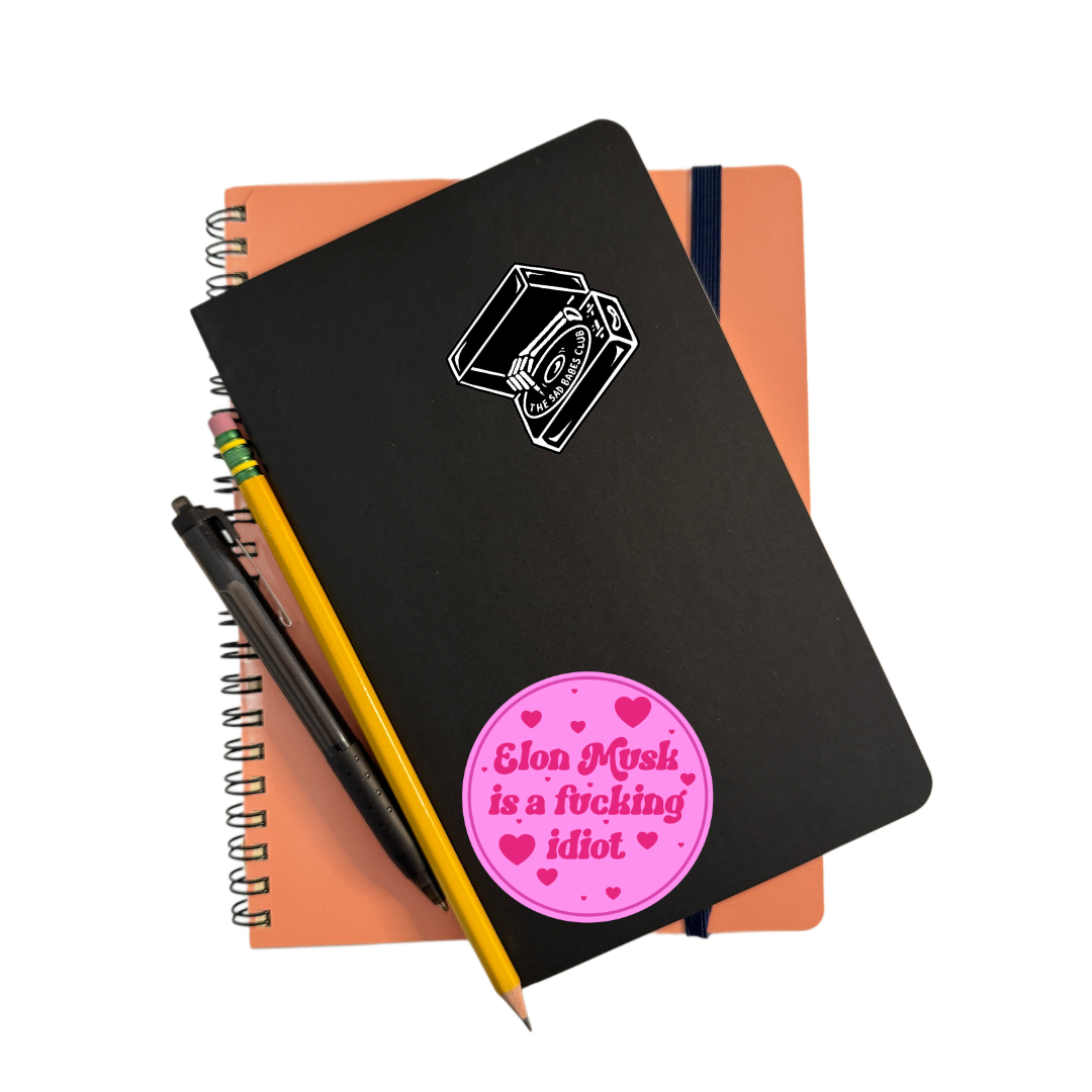 Elon Musk Idiot Sticker
