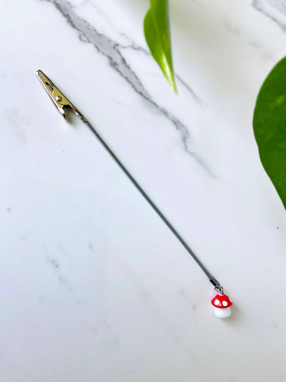 Joint Clip - Mushroom Charm Roach Holder