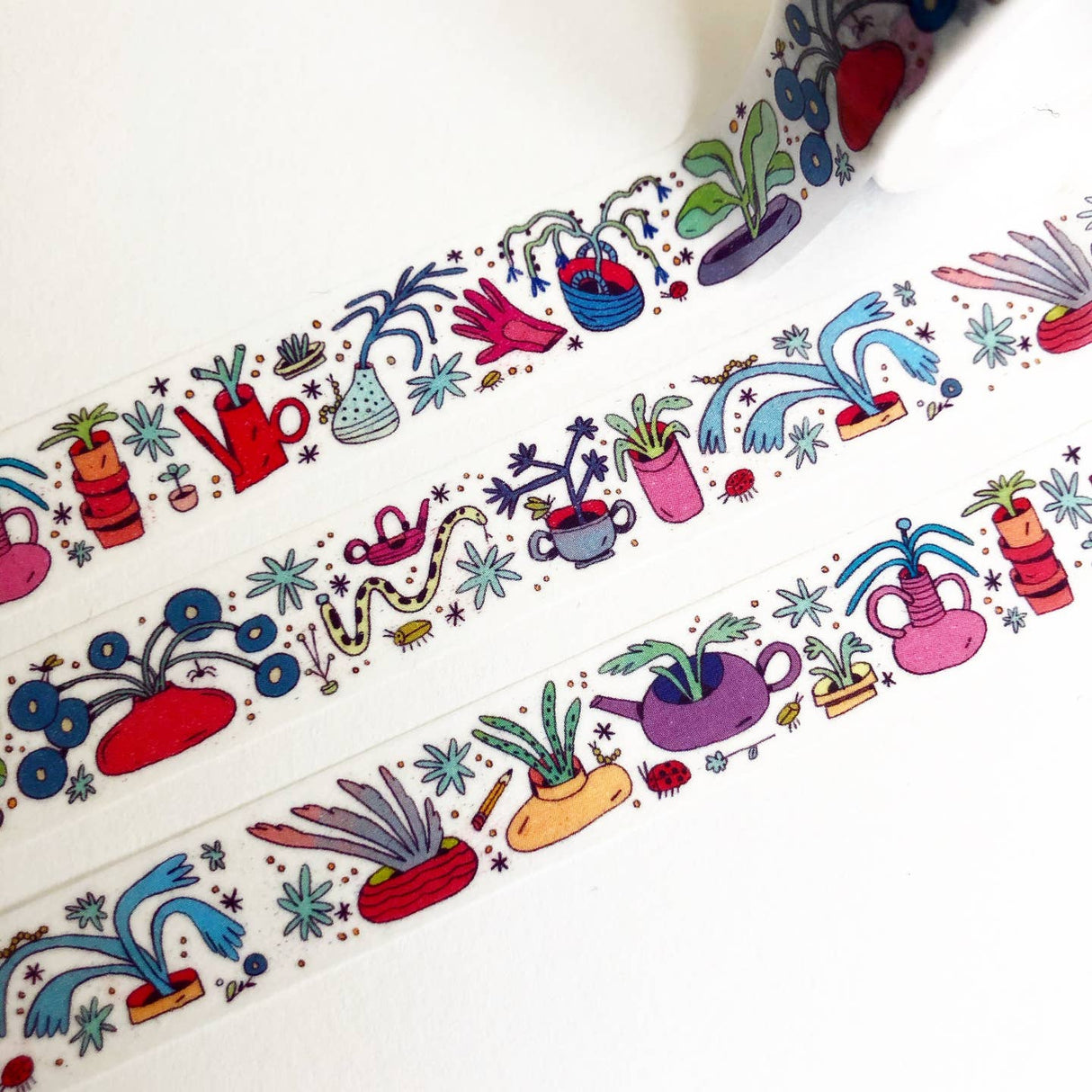 Fun and Colorful Garden Plants Collector Washi Tape