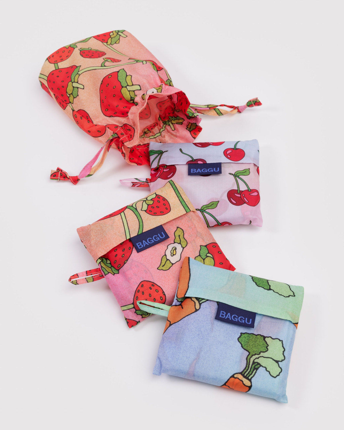 Standard Baggu (Set of 3) Carrots & Berries