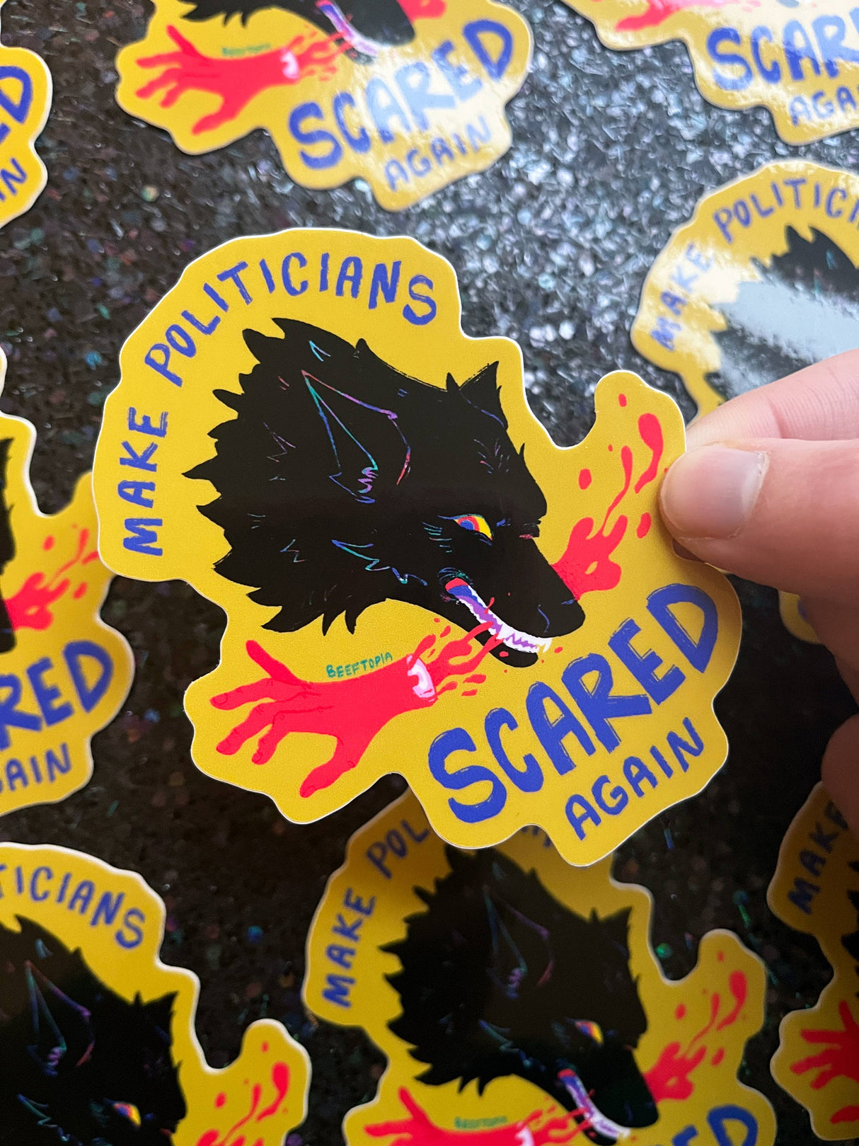 Make Politicians Scared Again Sticker