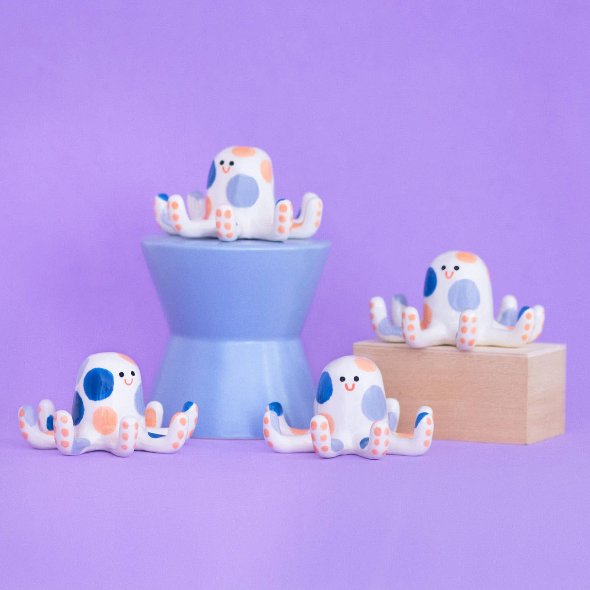 Tiny Octopus Ceramic Sculpture