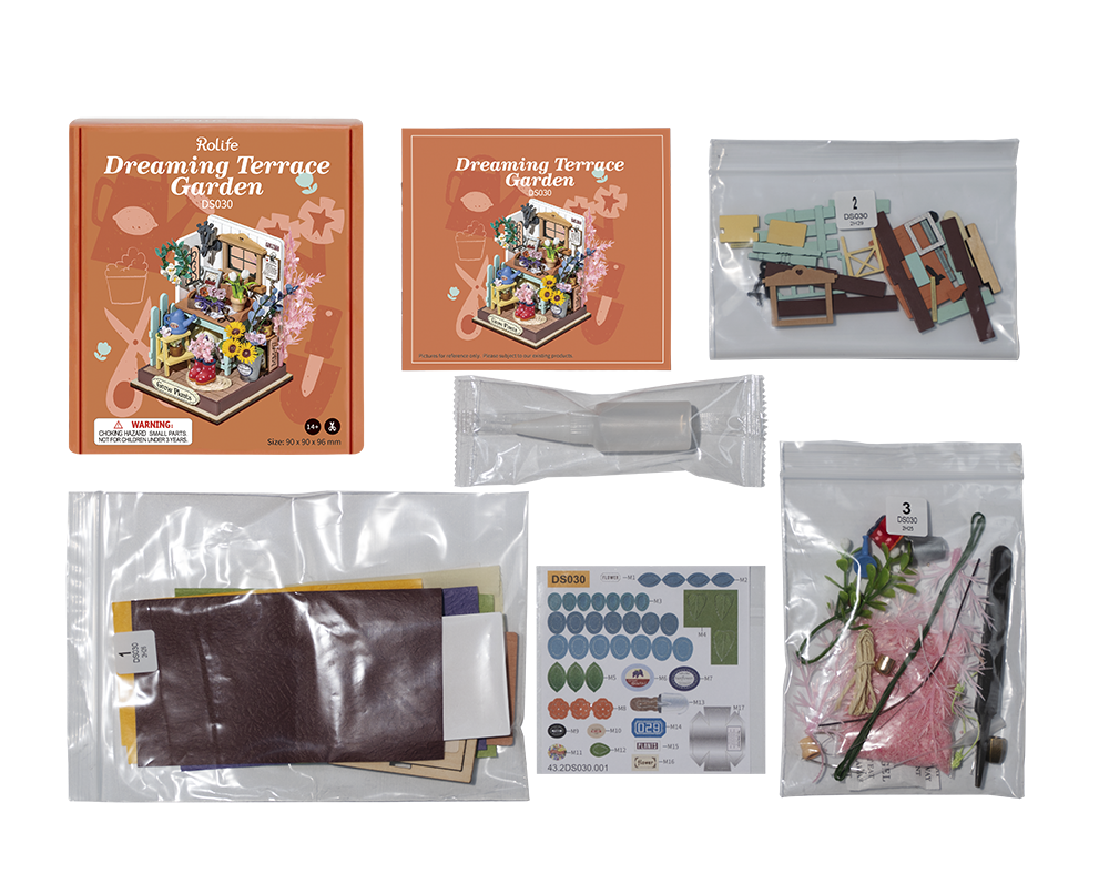 Rolife DIY Kit Mini 3D House Dreaming Terrace Garden DS030