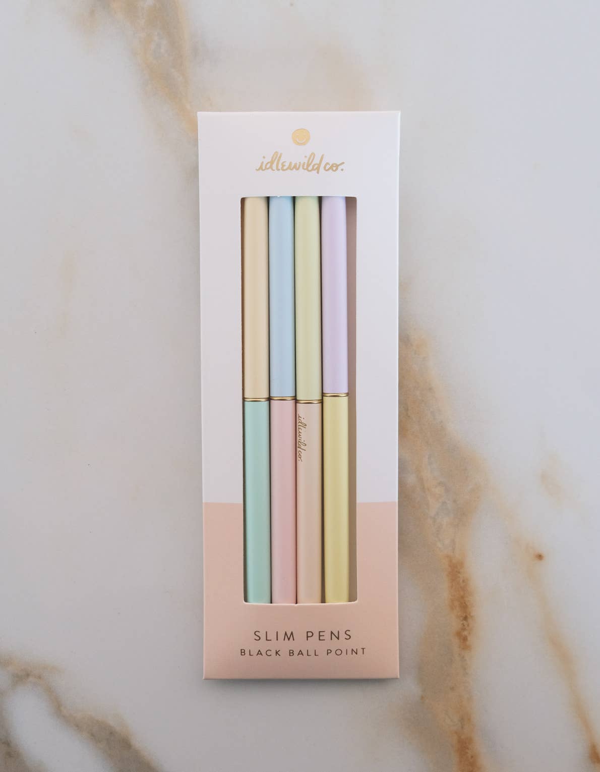 Pastel Duo-Tone Slim Pens Set of Four