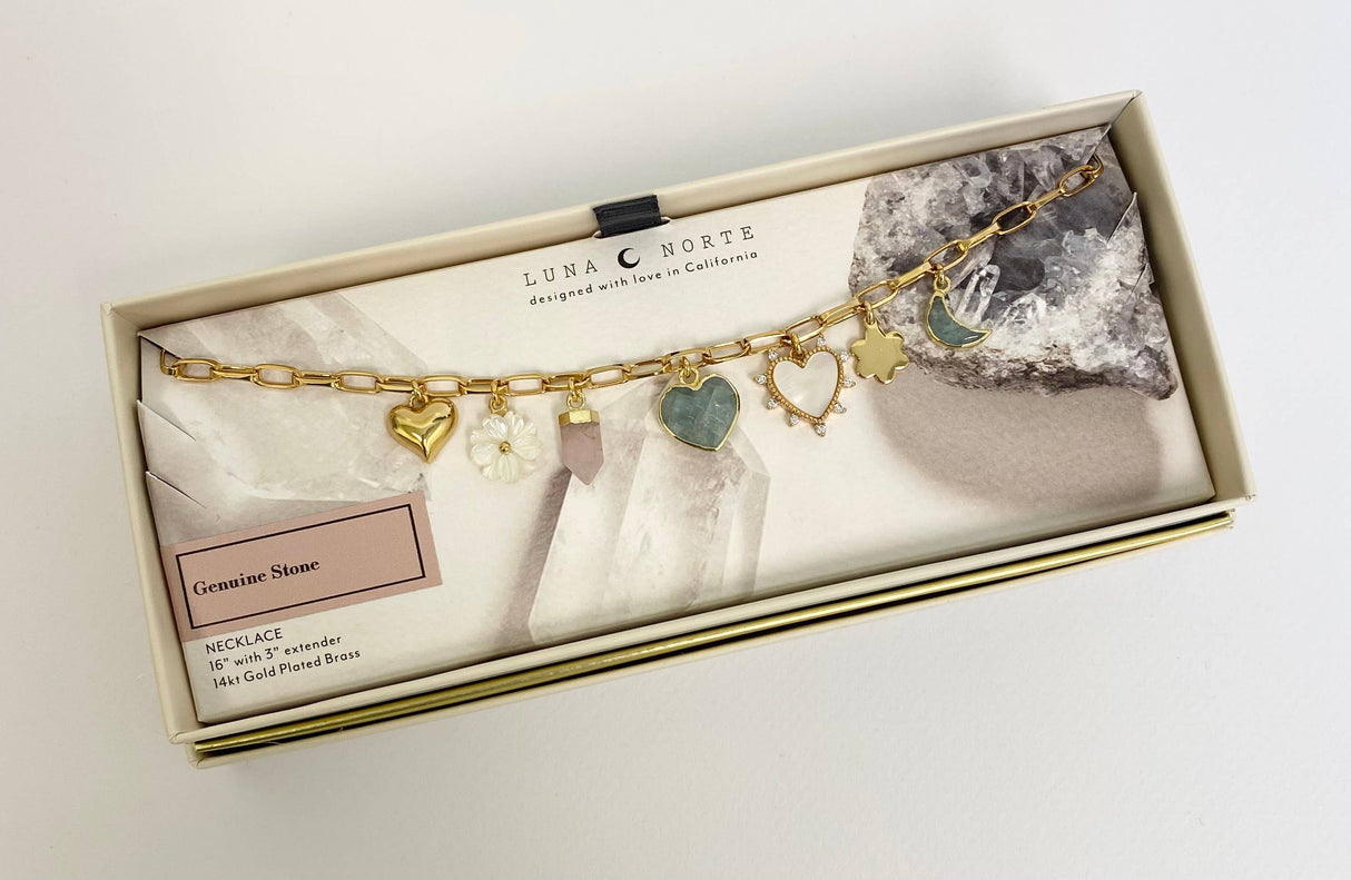 Garden of Gems Charm Necklace