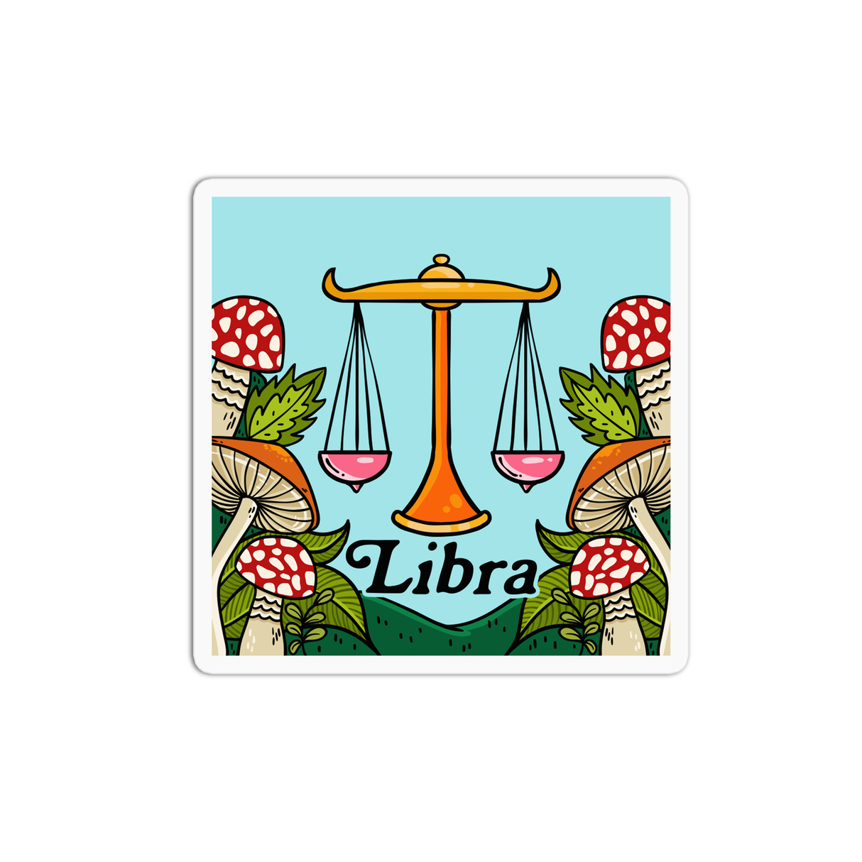 Libra Vinyl Waterproof Sticker