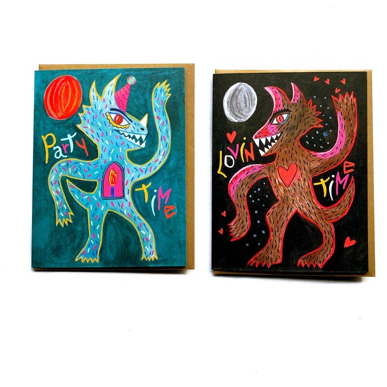 Wolf Love Greeting Card