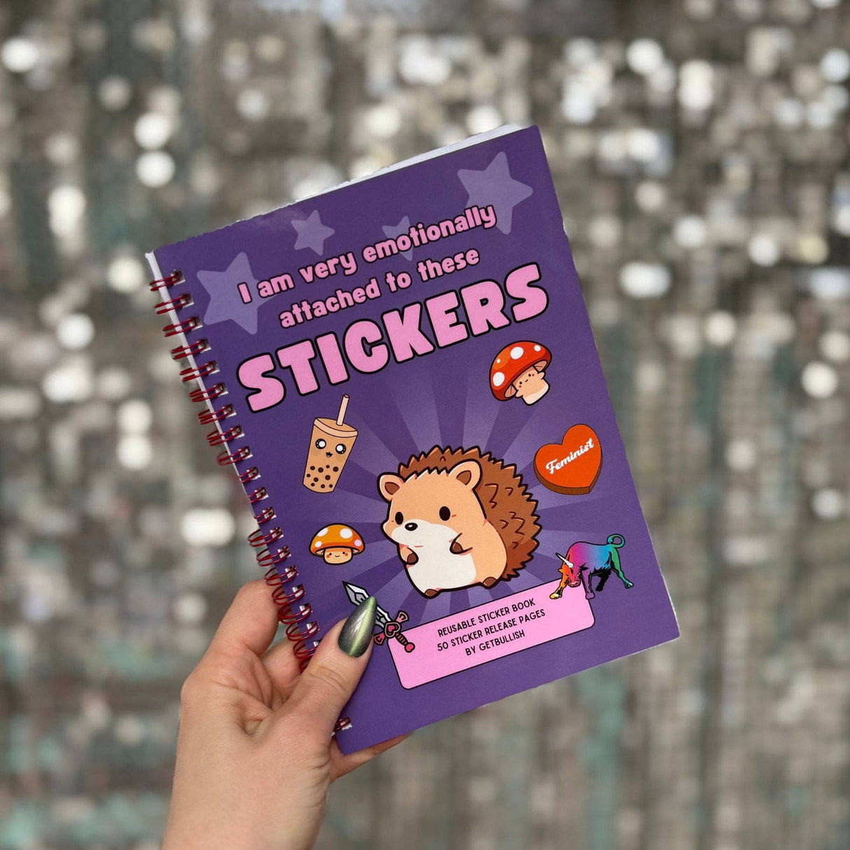 Emotionally Attached Reusable Sticker Storage Book