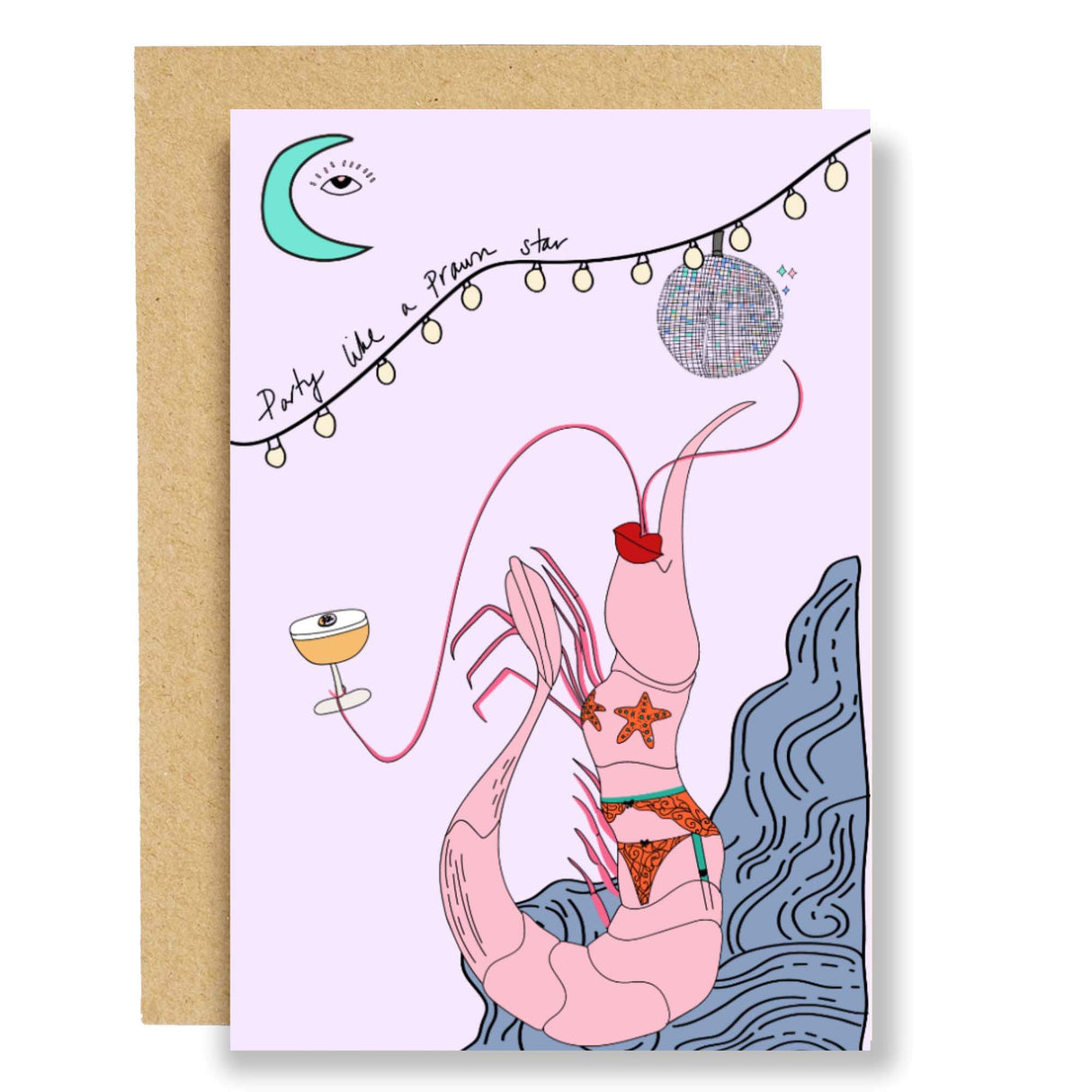 Prawn Star Birthday Card
