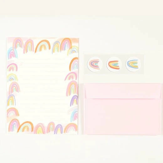 Japanese Letter Set Pastel Rainbows