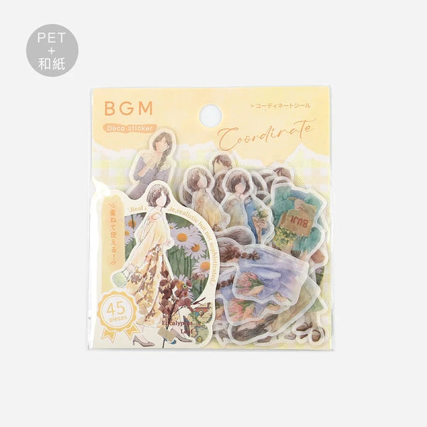 Coordinate Seal Fashion Sticker Set by BGM Japan
