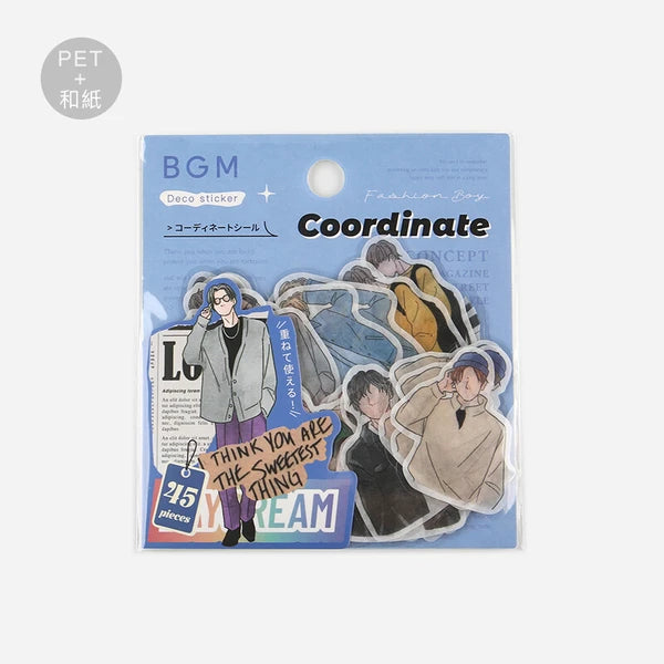 Coordinate Seal Fashion Sticker Set by BGM Japan