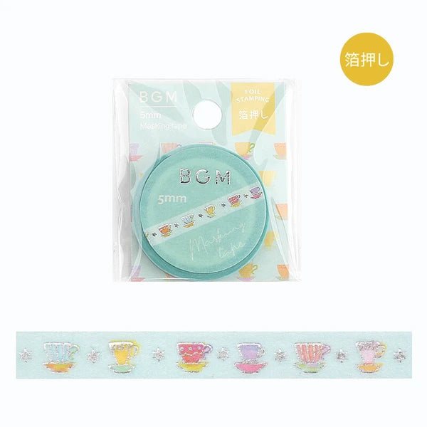 Slim Foil Washi Tape by BGM Japan