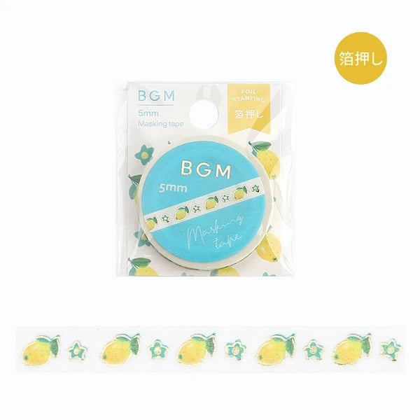 Slim Foil Washi Tape by BGM Japan