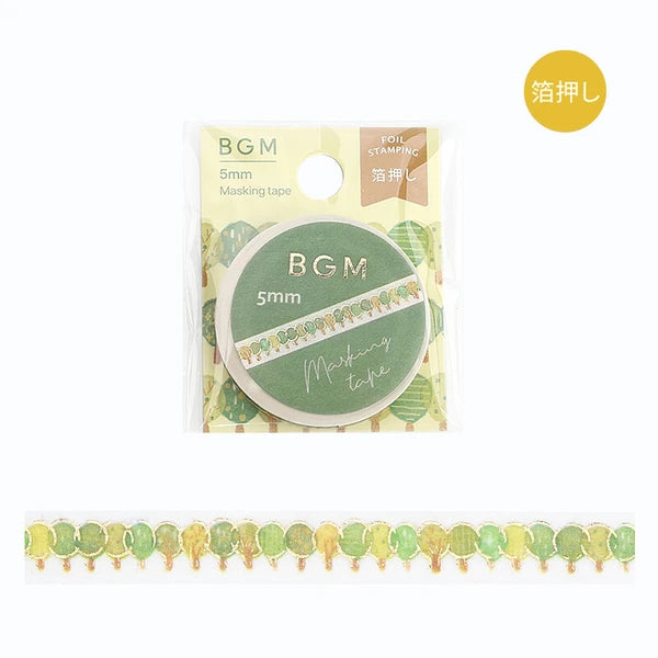 Slim Foil Washi Tape by BGM Japan