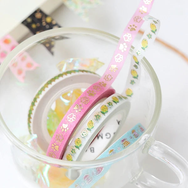 Slim Foil Washi Tape by BGM Japan