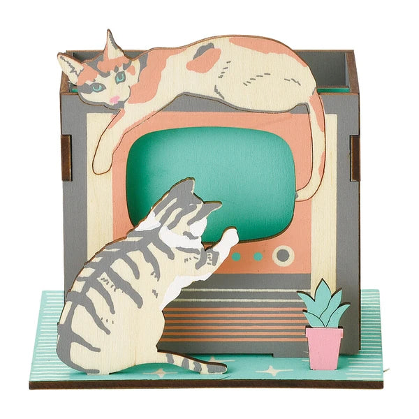TV Cat Pen Stand DIY Craft Kit – Japan