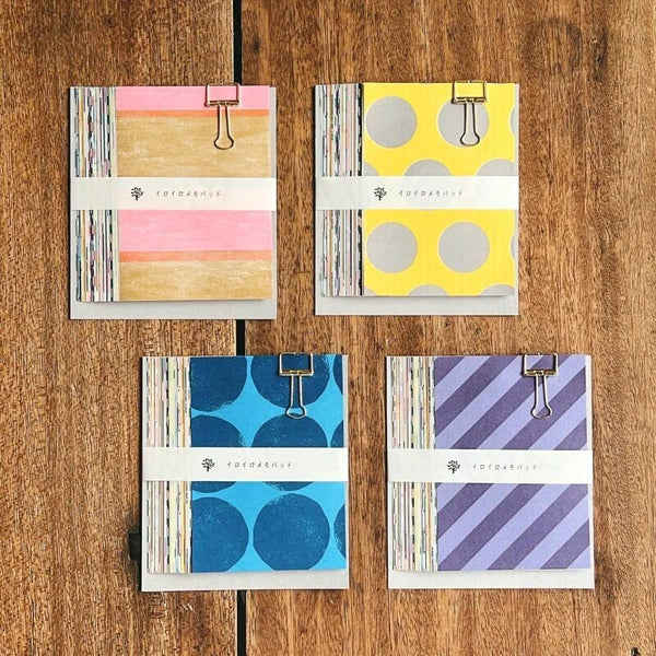 Japanese IROIRO Memo Pad by Mizushima