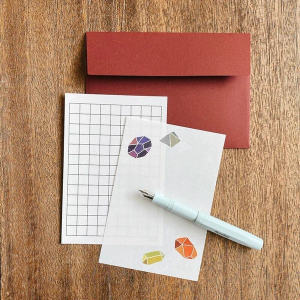 Japanese Letter Writing Set for a Word or Two by Mizushima