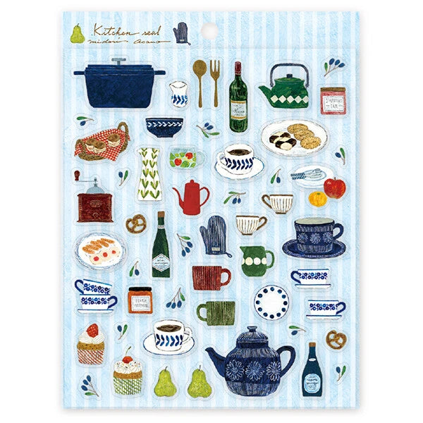 Kitchen Life Sticker Sheet by Artist Asano Midori