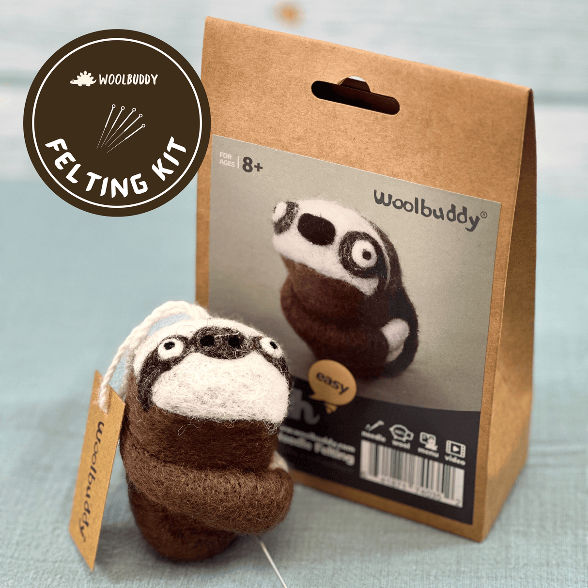Sloth DIY Needle Felting Kit