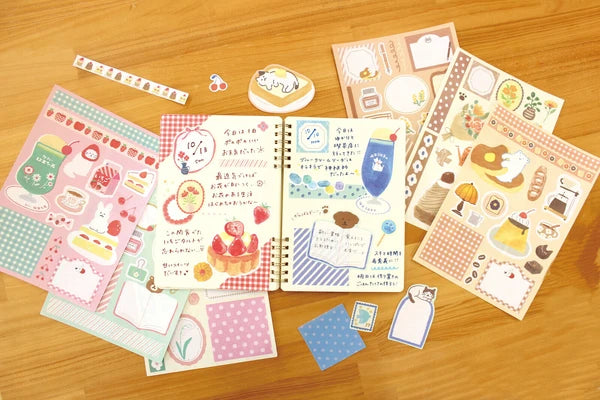 Blue Set Decorative Paper for Journaling