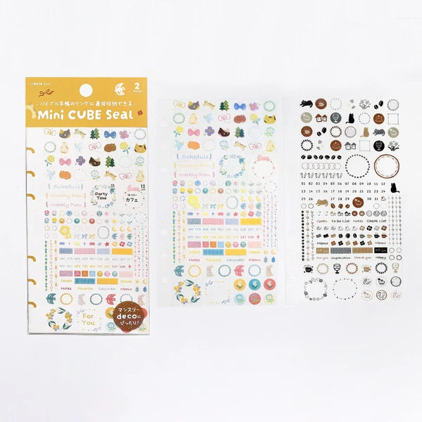 Mini Cube Sticker Sheet by BGM Japan