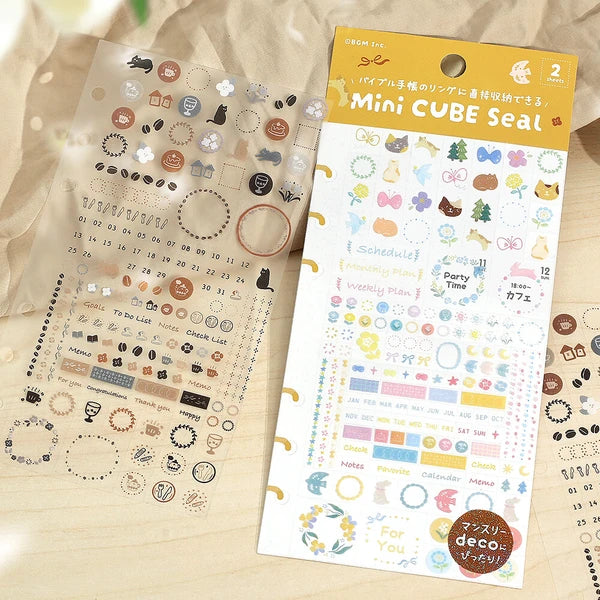 Mini Cube Sticker Sheet by BGM Japan