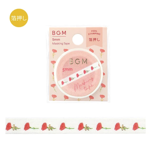 Ultra Slim Pattern Washi Tape by BGM Japan