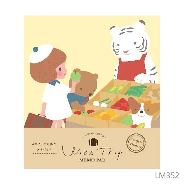 Wish Trip Memo Pad by Ryoko Yomogida x Furukawa Shiko