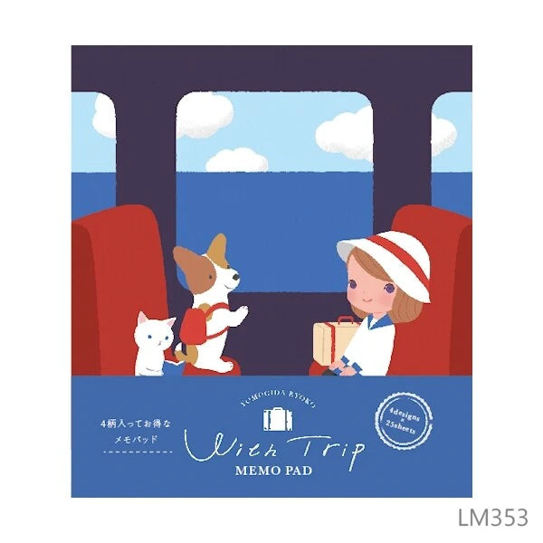 Wish Trip Memo Pad by Ryoko Yomogida x Furukawa Shiko