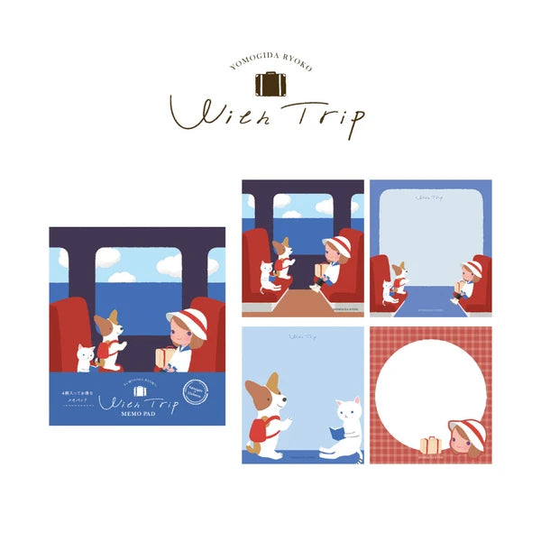 Wish Trip Memo Pad by Ryoko Yomogida x Furukawa Shiko