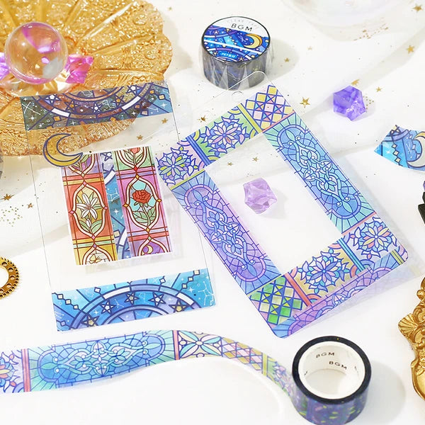 Stained Glass Clear Washi Tape by BGM Japan