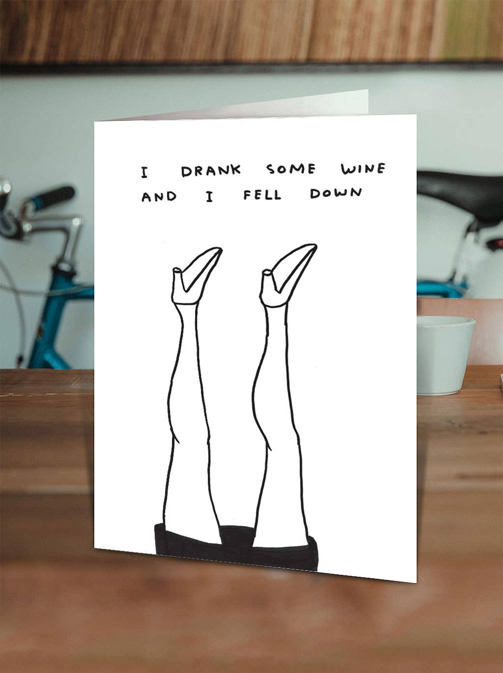 I Drank Some Wine Greeting Card