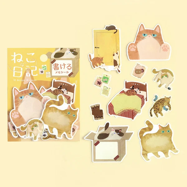 Cat Diary Flake Stickers
