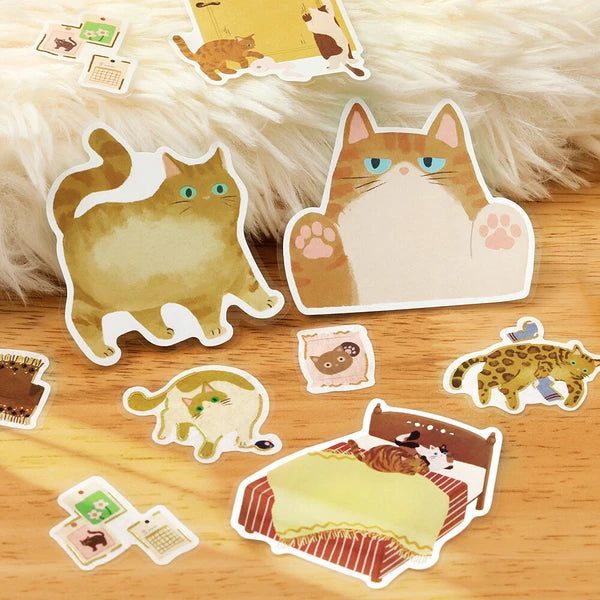 Cat Diary Flake Stickers