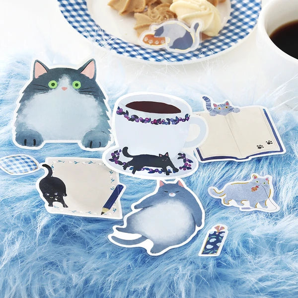 Cat Diary Flake Stickers