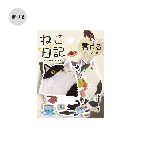Cat Diary Flake Stickers