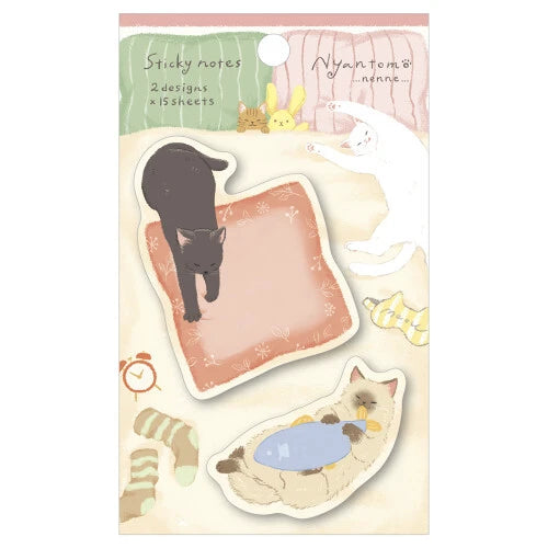 Nyantomo Hananiwa Cat Sticky Notes by NB Co