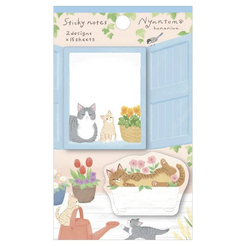 Nyantomo Hananiwa Cat Sticky Notes by NB Co