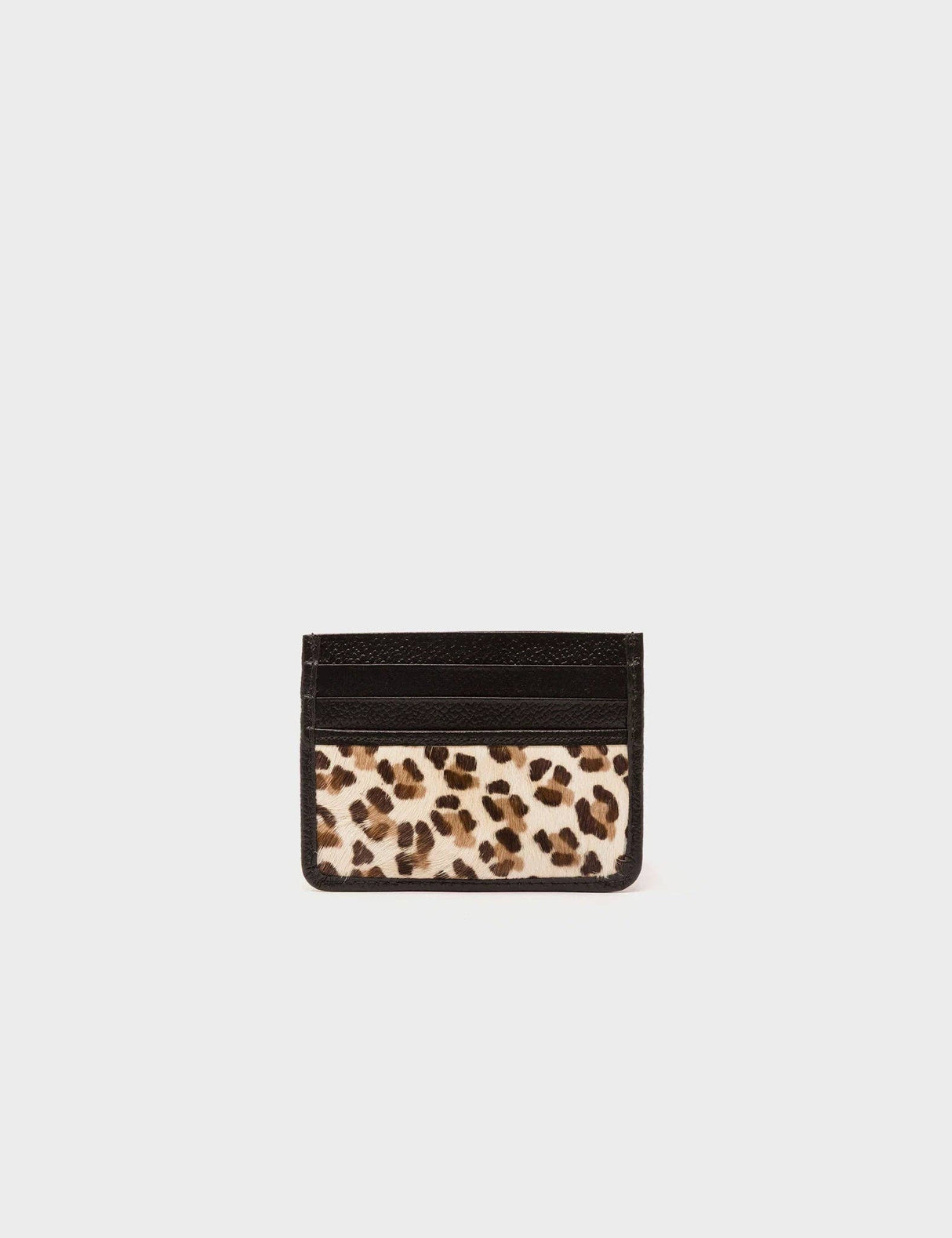 Filium Animal Print Leather Cardholder - All Over Eyes Embroidery